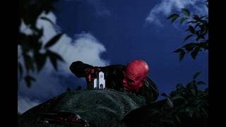 Still from the video for “Dientes De Fierro” by NSQK & Jean Dawson